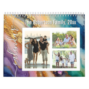 Calendario de Fotos Personalizado Hermoso Ágata Br