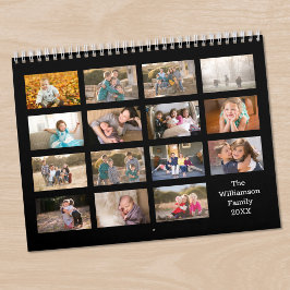 Calendario de Fotos Personalizado Moderno de 15 Me