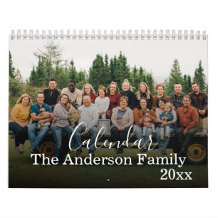 Calendario de fotos personalizado para la familia