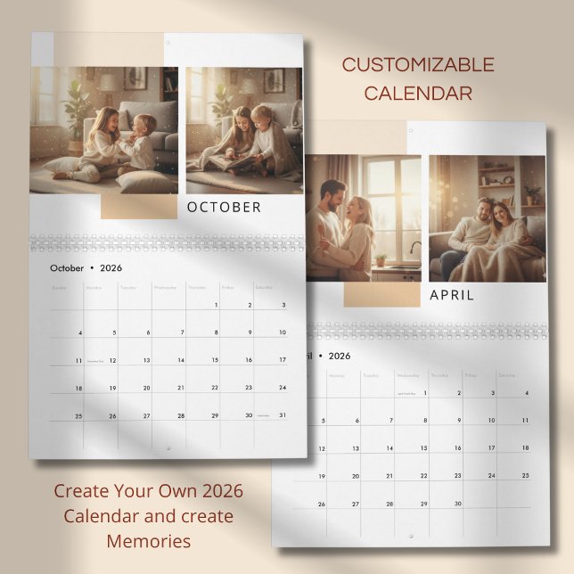 Calendario de Fotos Simple Moderno  (Subido por el creador)