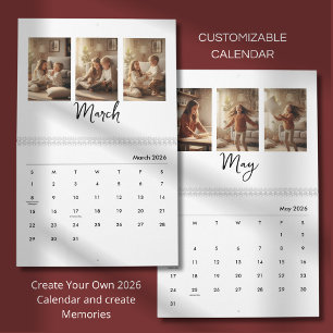 Calendario de Fotos Simple Moderno