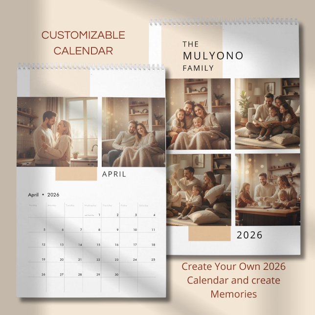 Calendario de Fotos Simple Moderno  (Subido por el creador)