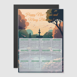 Calendario de Fountain Park 2024 Tarjeta Magnética