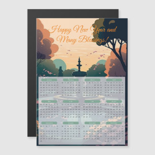 Calendario de Fountain Park 2024 Tarjeta Magnética