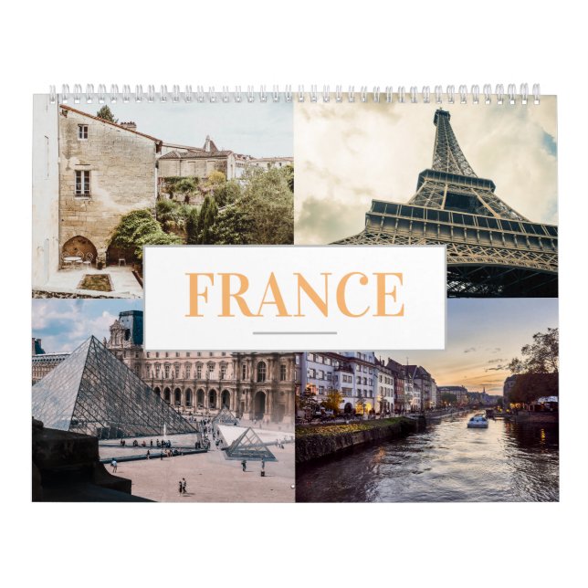 Calendario de Francia - Calendario de Muro de Arte (Tapa)