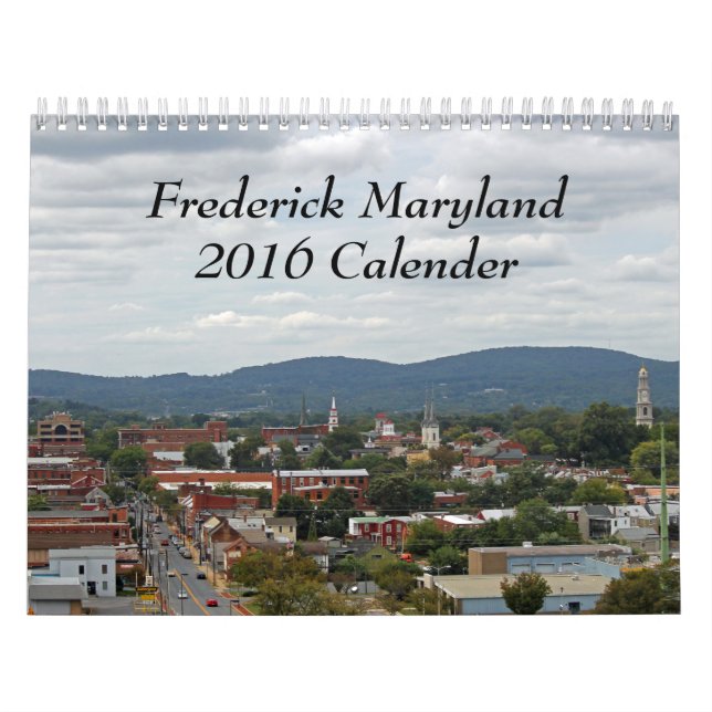Calendario de Frederick Maryland 2016 (Tapa)