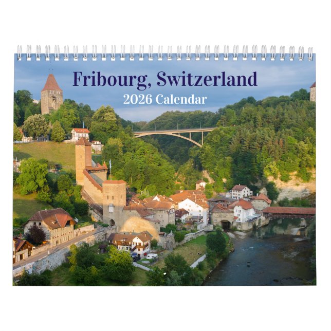 Calendario de Friburgo Suiza 2026 (Tapa)