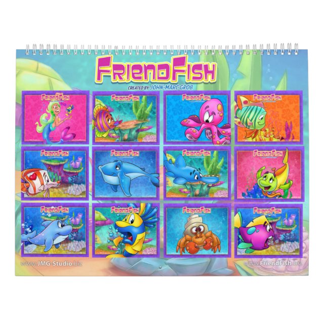 Calendario de FriendFish de 2021 (Reverso)
