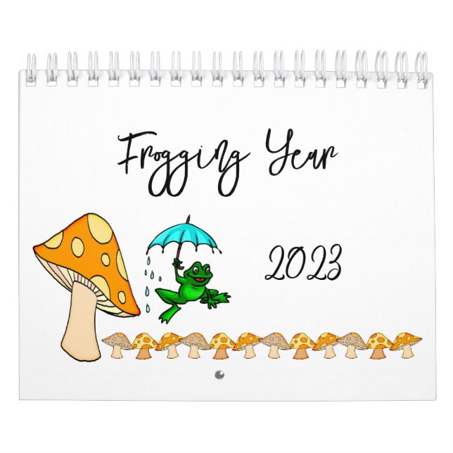 Calendario de Frogging Frogging Mushroom 2023 (Tapa)