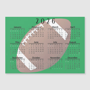 Calendario de Fútbol 2026 Tarjeta Magnética