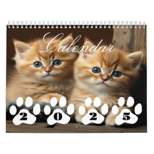 Calendario de gatitos adorables 2025 Regalo perfec