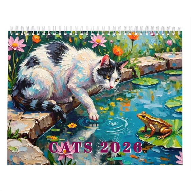 Calendario de gatos 2026 (Tapa)