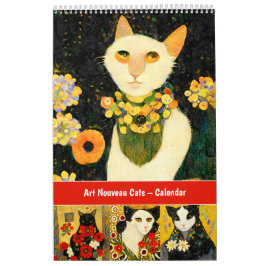 Calendario de Gatos Art Nouveau