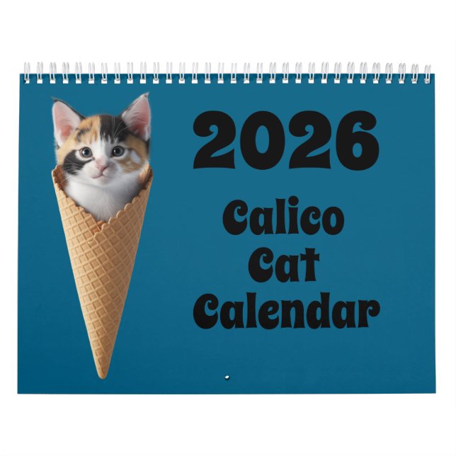 Calendario de Gatos Calico (Tapa)