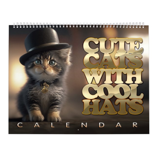 Calendario de gatos con Gorras Guay (Tapa)