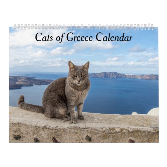 Calendario de gatos de Grecia (Tapa)