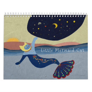 Calendario de gatos de sirena