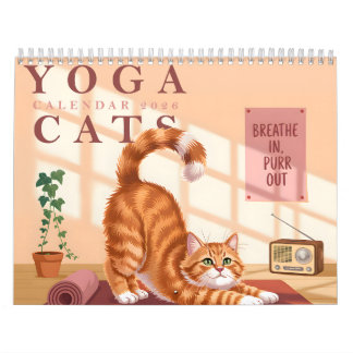 Calendario de Gatos de Yoga 2026