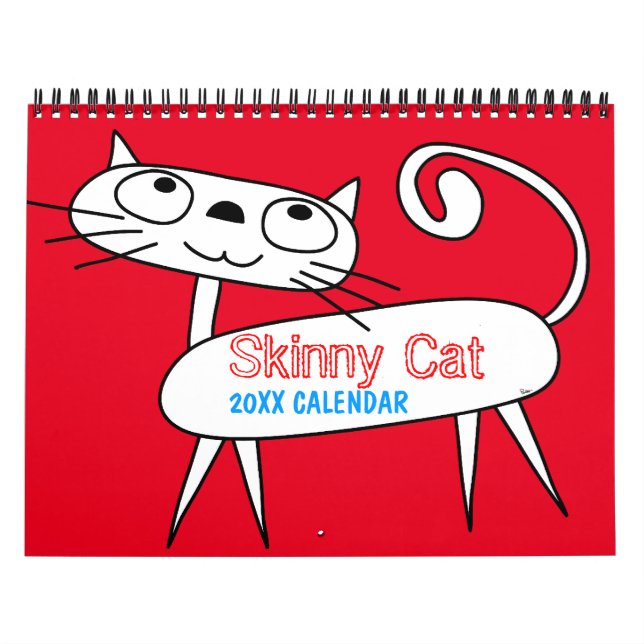 Calendario de gatos delgado (Tapa)