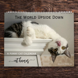 Calendario de gatos divertidos personalizado