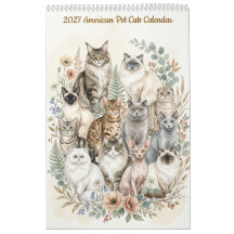 Calendario de gatos domésticos americanos - Página