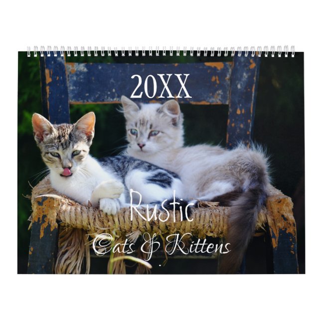 Calendario de Gatos & Gatitos Rústicos HAMbyWG (Tapa)