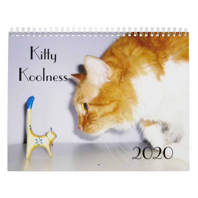 Calendario de gatos "Kitty Koolness" divertido y l (Tapa)