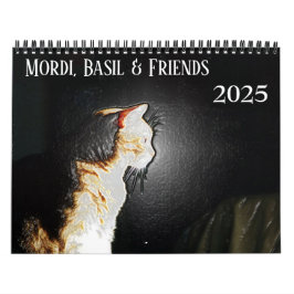 Calendario de gatos Mordi, Basil y Amigos 2025