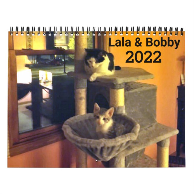 Calendario de gatos personalizados de Lala y Bobby (Tapa)