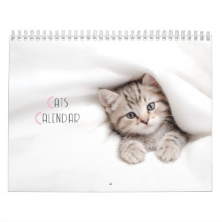 Calendario de gatos recortados