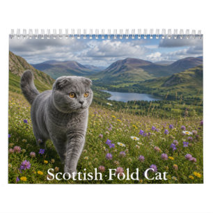 Calendario de gatos Scottish Fold