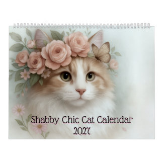 Calendario de Gatos Shabby Chic 2027