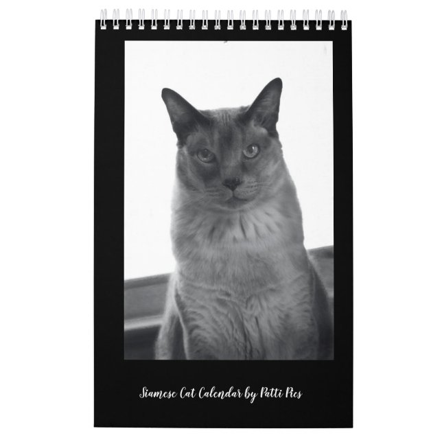 Calendario de gatos siameses (Reverso)