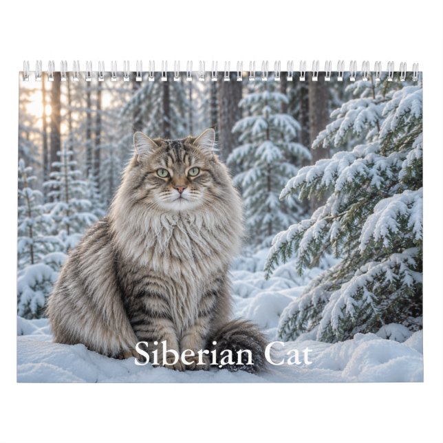 Calendario de Gatos Siberianos (Tapa)