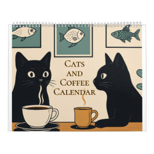 Calendario de Gatos y Café