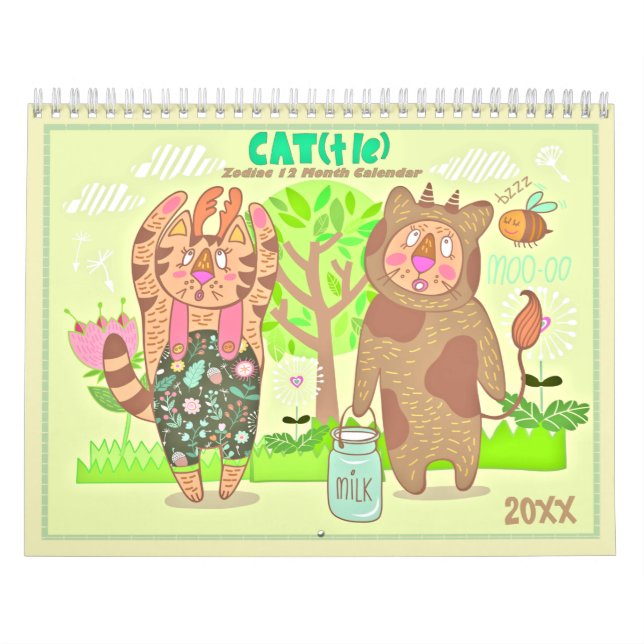 Calendario De Gatos Zodiacos 2021 (Tapa)