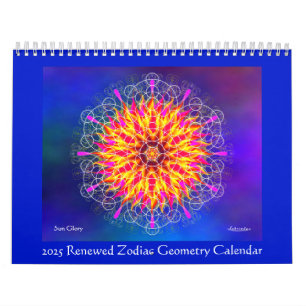 Calendario de Geometría Zodiac renovado 2025