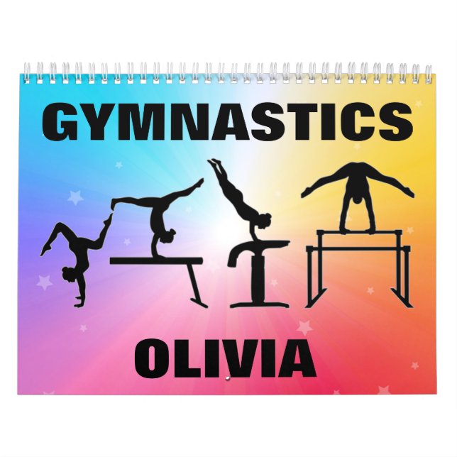 Calendario de Gimnasia de Estrellas Arcoiris (Tapa)