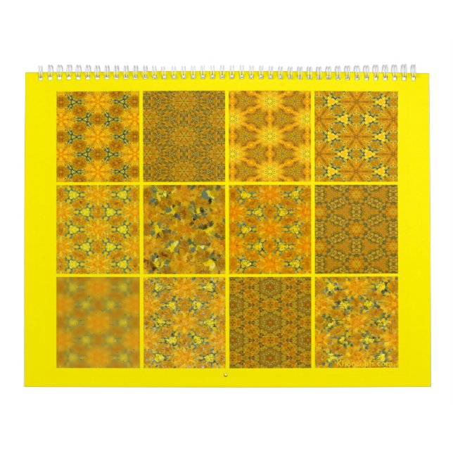 Calendario de girasol de Oso Teddy (Tapa)