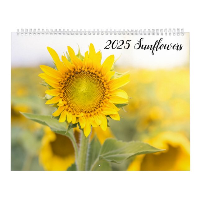 Calendario de girasoles de 2025 (Tapa)