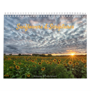 Calendario de girasoles y escrituras