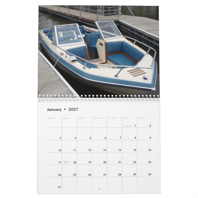 Calendario de Glastron de 2011 obras clásicas (Jan 2027)
