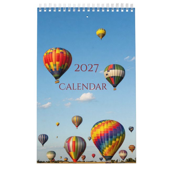 Calendario de globos 2027 (Tapa)