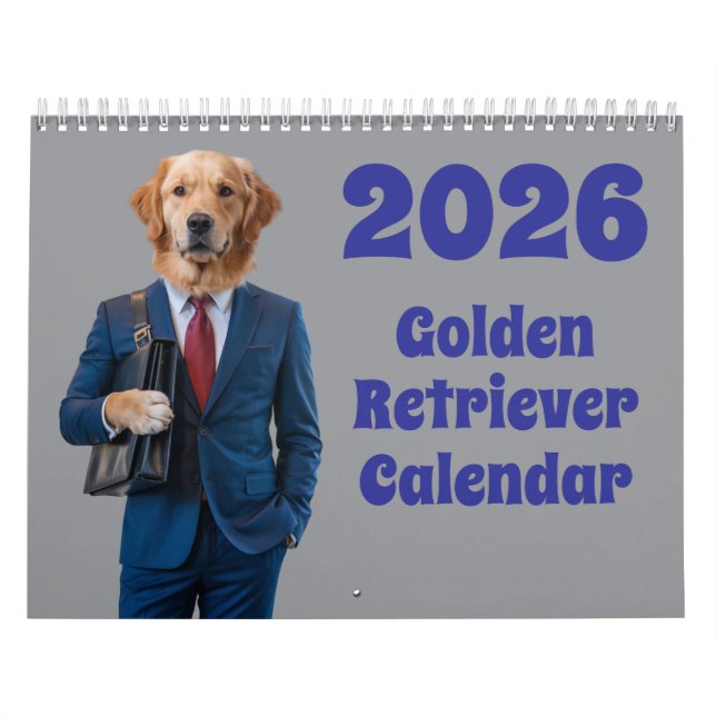 Calendario de Golden Retriever (Tapa)