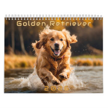 Calendario de Golden Retriever 2026