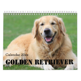 Calendario de Golden Retriever 2026