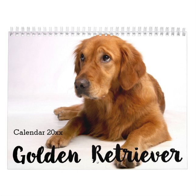 Calendario de Golden Retriever 2026 (Tapa)