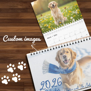 Calendario de Golden Retriever 2026 – Mensual Ador