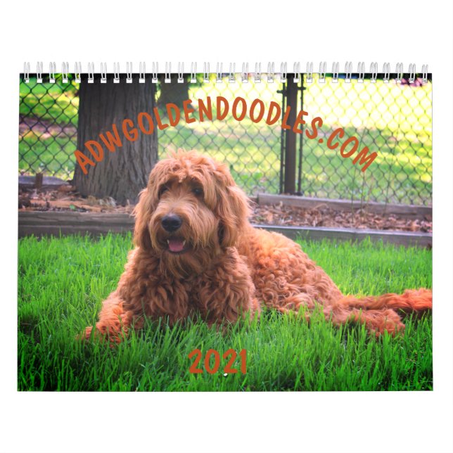 Calendario de Goldendoodle (Tapa)