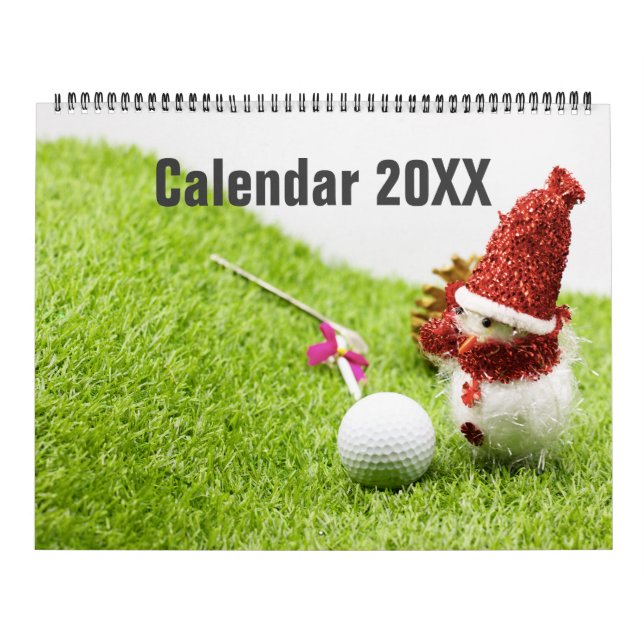 Calendario de golf para Navidades de baloncesto Añ (Tapa)